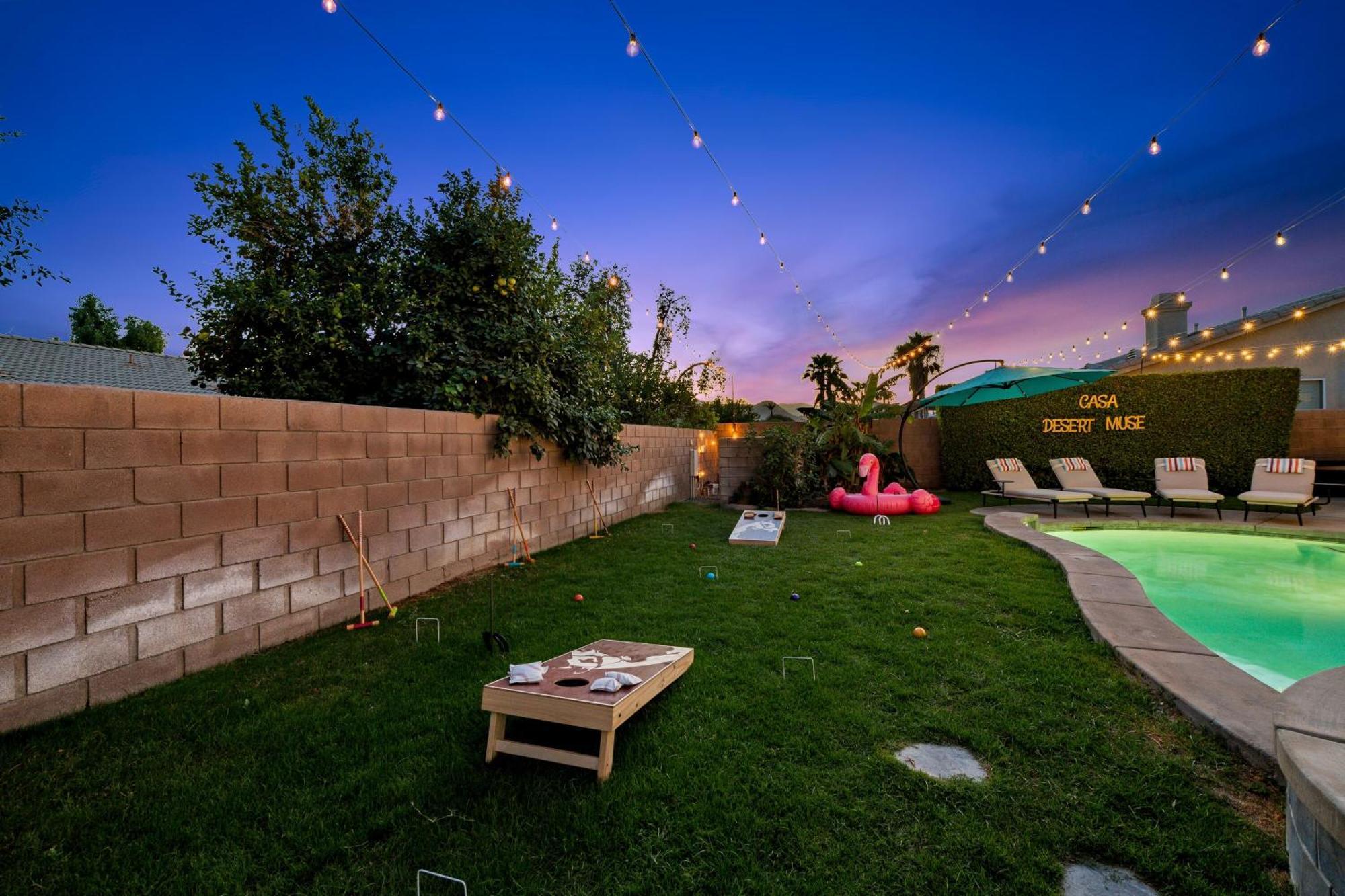 Casa Desert Muse With Heated Pool Firepit Mini Golf And Games *